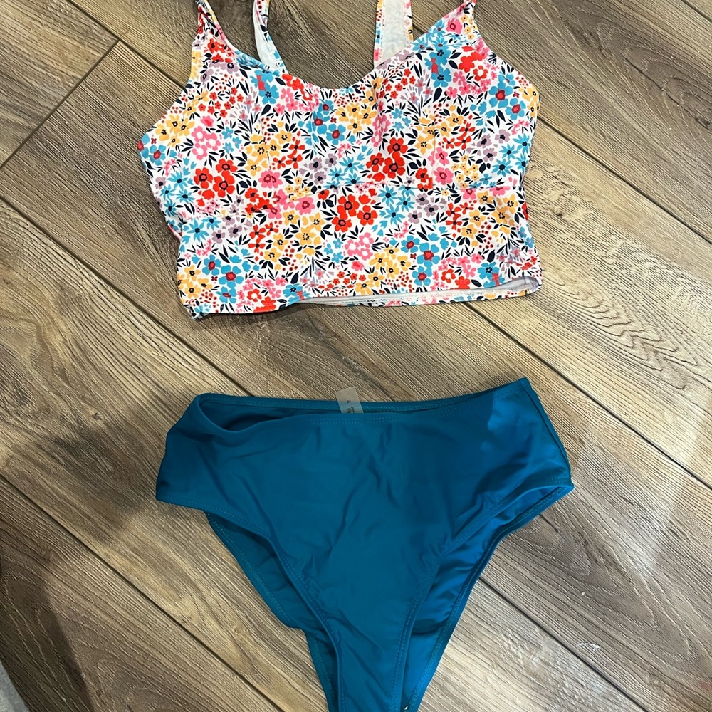 SHEIN Floral Multicolor Bikini Set